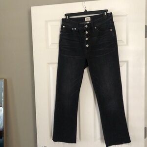 J Crew Billie Demi Boot Crop, Black, Sz 27